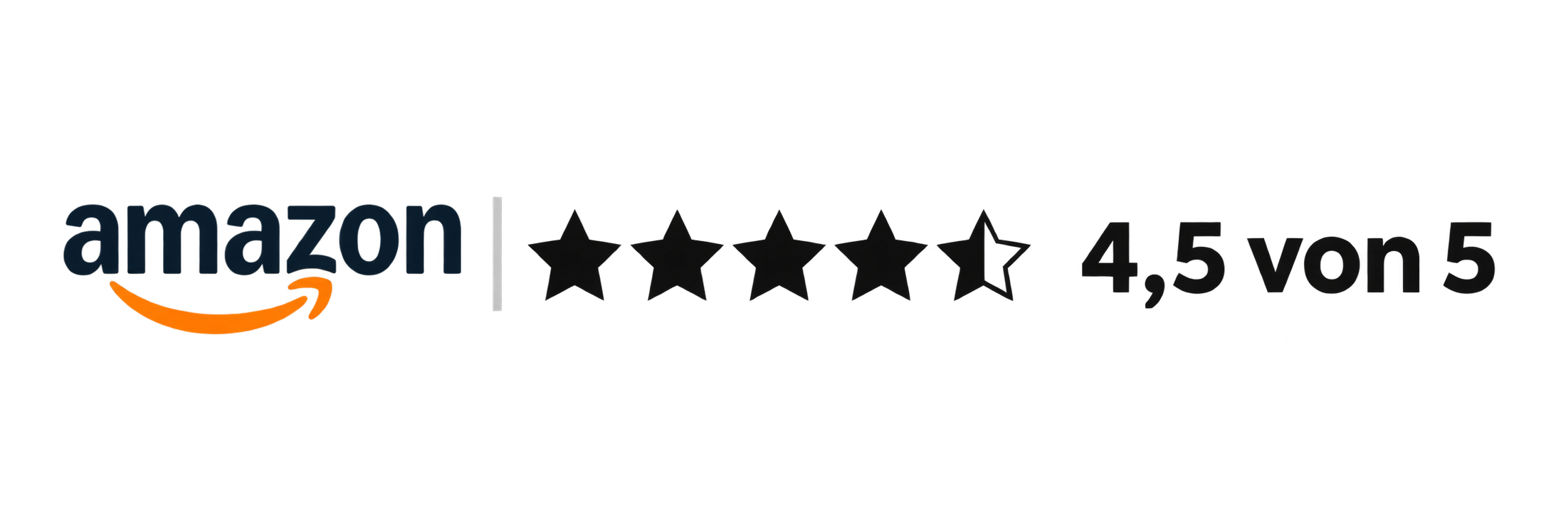 Amazon: 4,5 von 5 Sternen